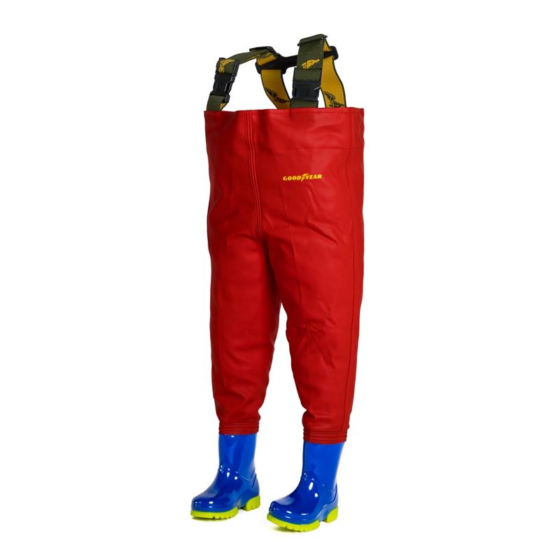 PVC Junior Good Year Kidsplay Pompier – Waders – Rouge · PVC · 22/23 · 14.5 · 0.55