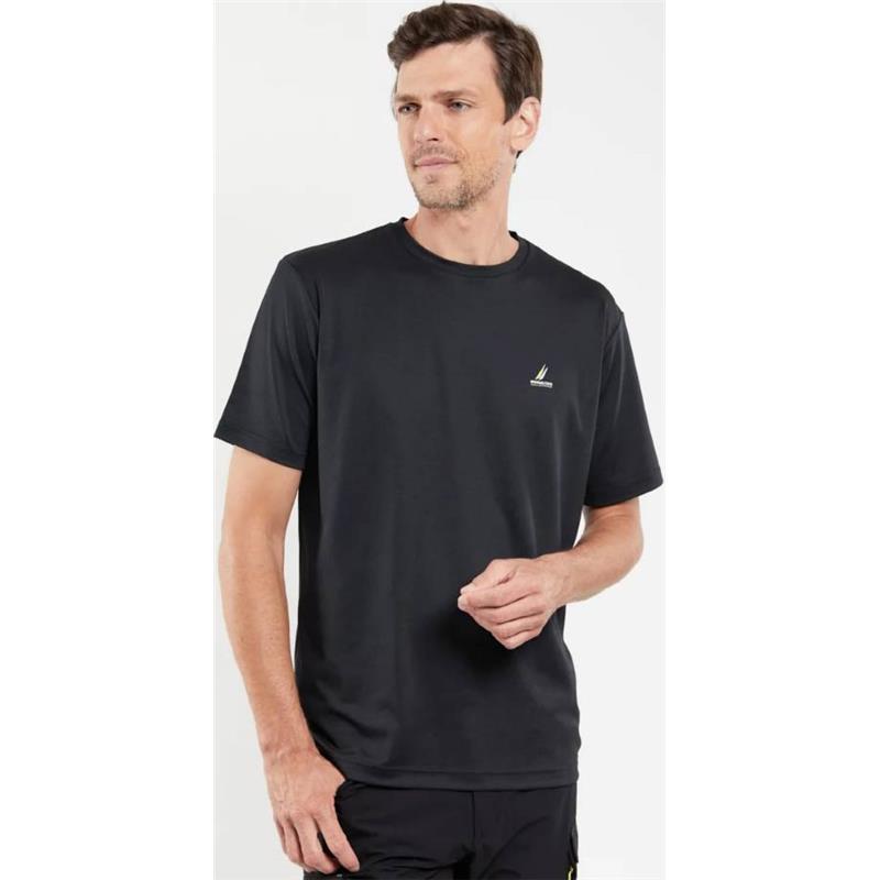 Tee Shirt Manches Courtes Homme Bermudes Valewood – Noir / Noir / M