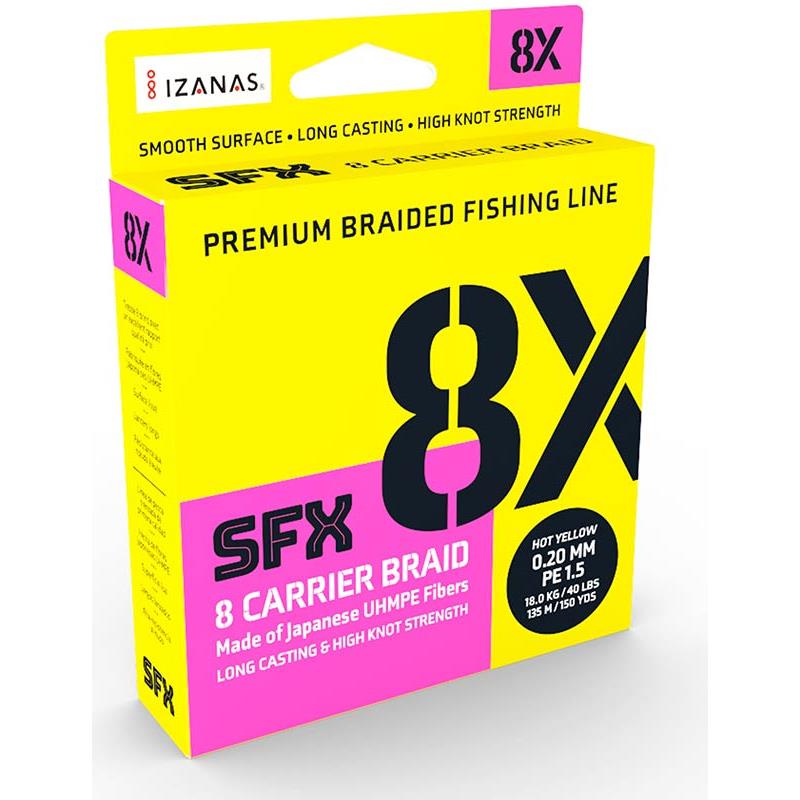Sufix Sfx 8X Hot Yellow – Tresse – 135M · Hot Yellow · 10.4/100 · 5 · 135