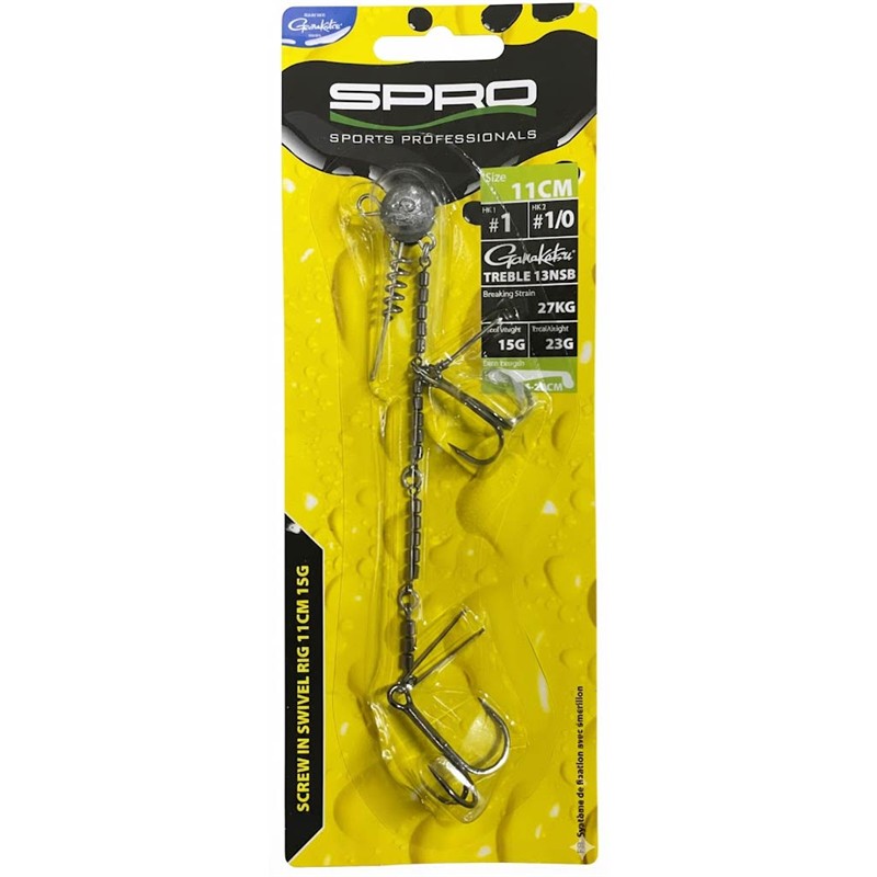 Monture Spro Screw In 360 Rig – 1 / N°1-N°1/0 / 11 / 15 / 2