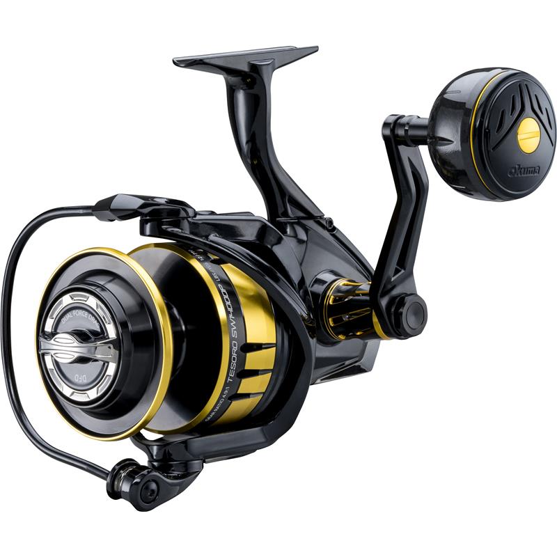 Okuma Tesoro – Moulinet Spinning – 6000 · 220m-35/100 · 4.7/1 · 85 · 12+1 · 15 · 450