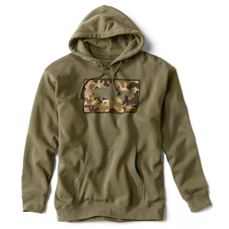 Sweat Homme Orvis Hoodie Orvis 1971 Camo Trout Olive – Olive / Camo / S