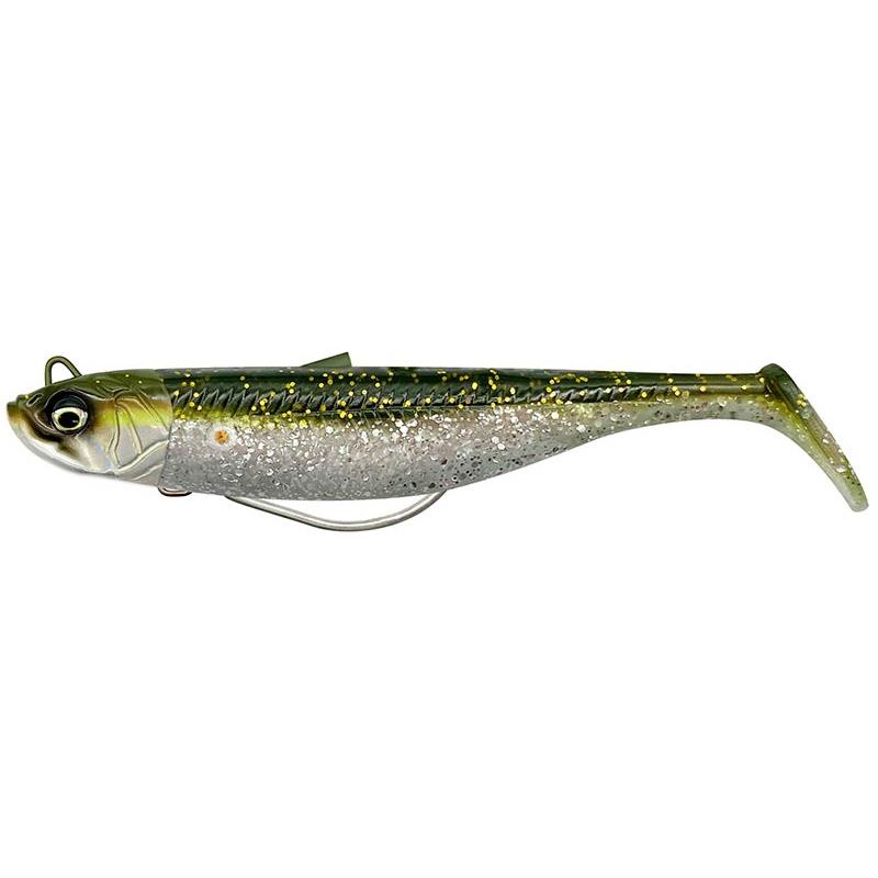 Armé Savage Gear Savage Minnow Weedless | Leurre Souple – 12.5CM / Green Silver / 12.5 / 28 / Coulant