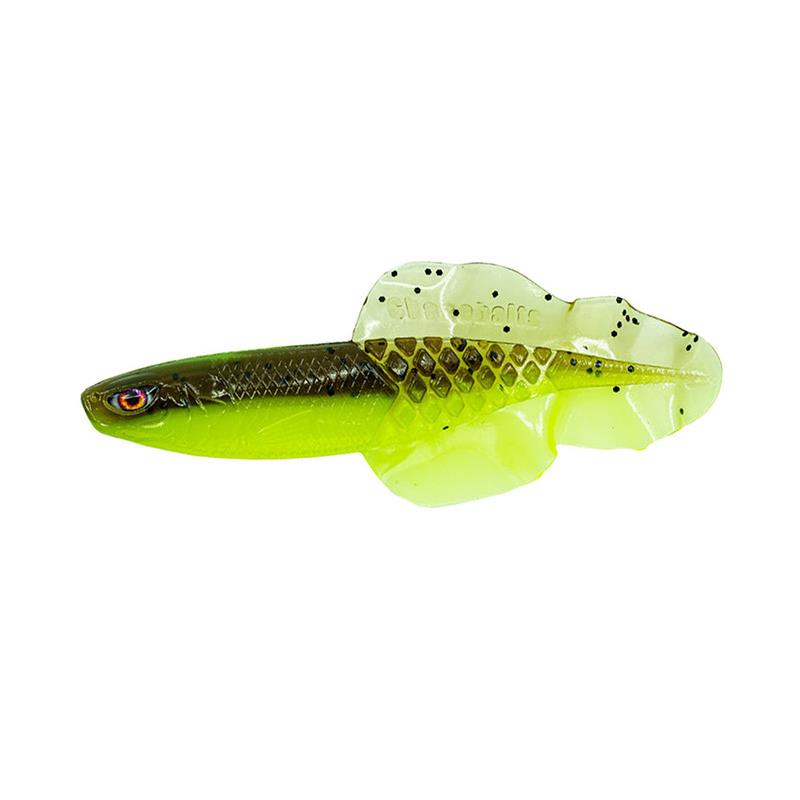 Leurre Souple Chasebaits Flacid Shad – 7CM · Par 7 · Lime Tiger · 7