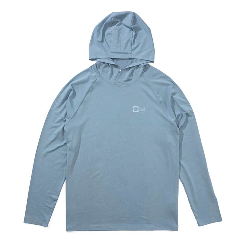 Sweat Homme Salty Crew Mariner Hood Tech Tee – Pilot Blue / Pilot Blue / L