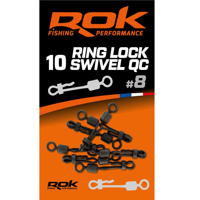 Émérillon Rok Fishing Ring Lock Swivel Qc – N°8 · 10