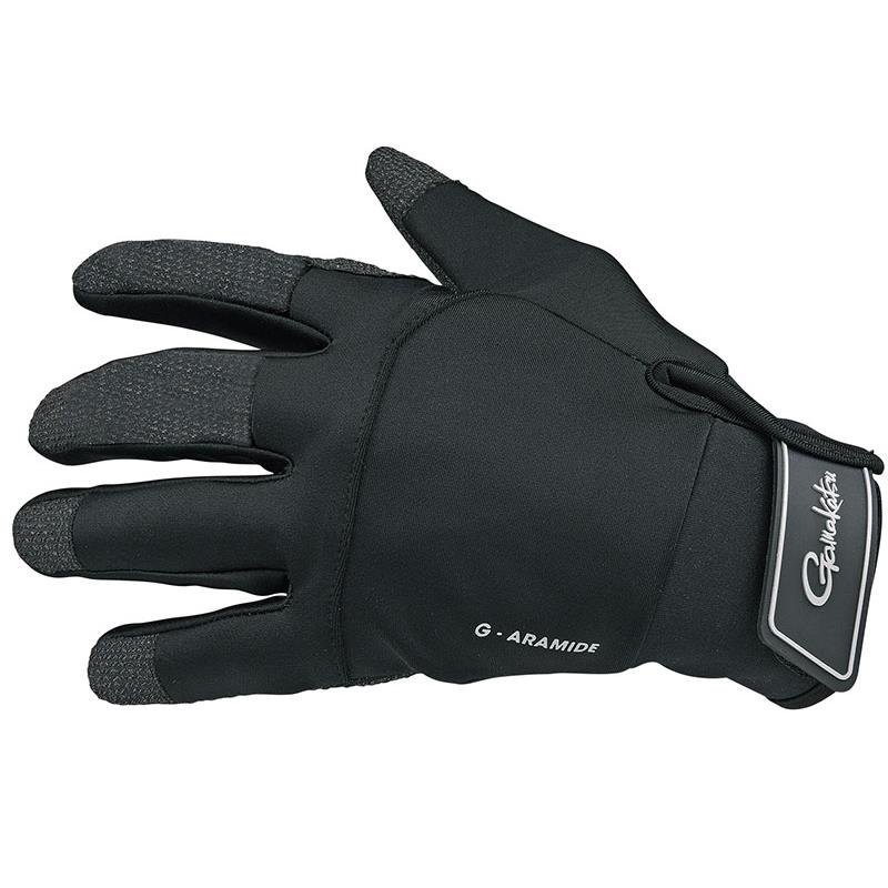 Homme Gamakatsu G-ARAMID Gloves – Gants – Noir / Noir / S