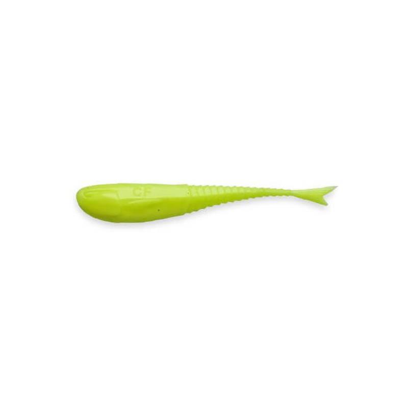 Leurre Souple Crazy Fish Glider 2.2 – 5.5CM · Par 10 · Chartreuse · 10 · 5.5