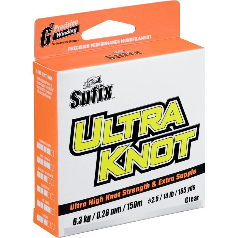 Nylon Sufix Ultra Knot – Fluo Yellow Orange / Fluro Yellow Orange / 23/100 / 4.5 / 195 / 10