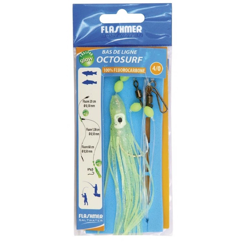 Bas de Ligne Flashmer Octosurf – 1 · N°4/0