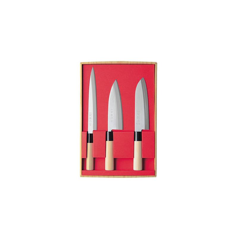Coffret de Couteaux Sekiryu Santoku et Deba et Sashimi – 3 · 16.5 · 30