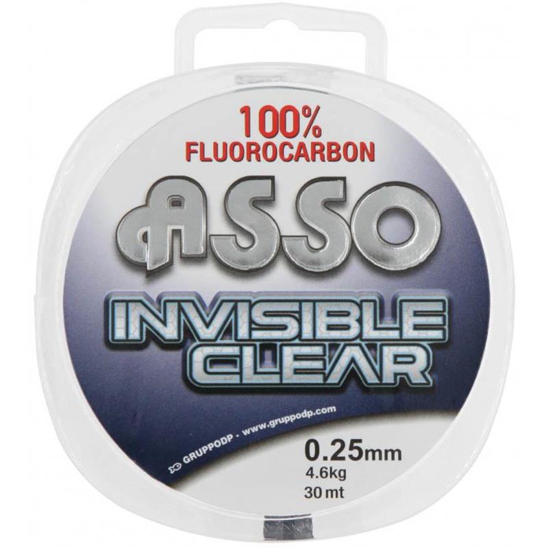 Asso Invisible Clear | Fluorocarbone – 30M / Naturel / 11/100 / 1.1 / 30