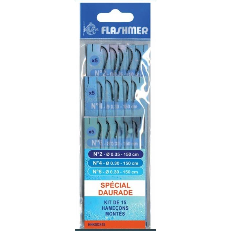 Kit Hameçons Montés Flashmer Spécial Daurade