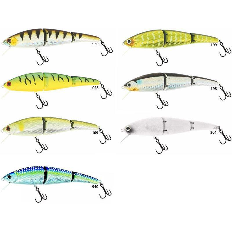 Leurre Suspending Adam S Double Joint Minnow 140 Sp – European Shad / 1 / 14 / 26 / Suspending