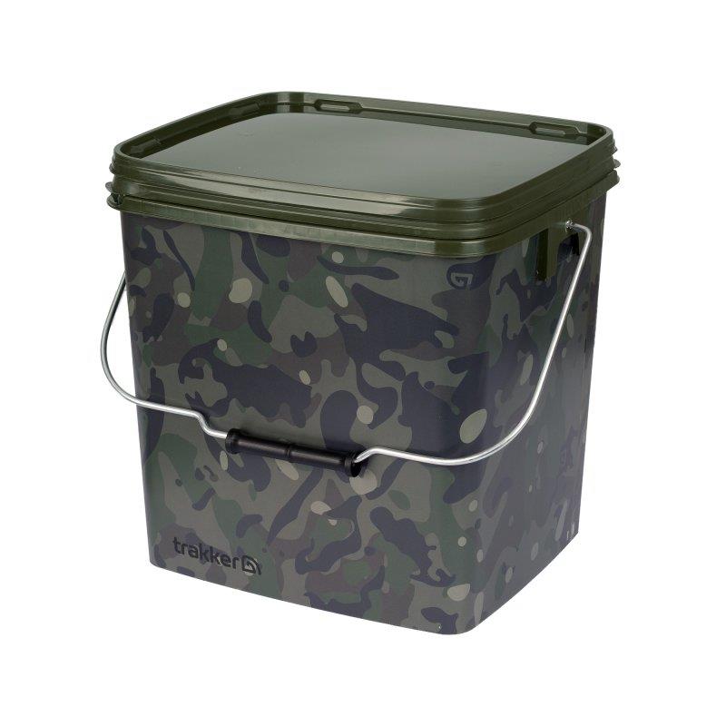 Trakker Camo Square Container Inc Tray | Seau – 28 X 27 X 23.5 · 13